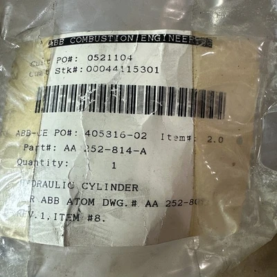 NEW ABB Combustion Engineering 252-814-A