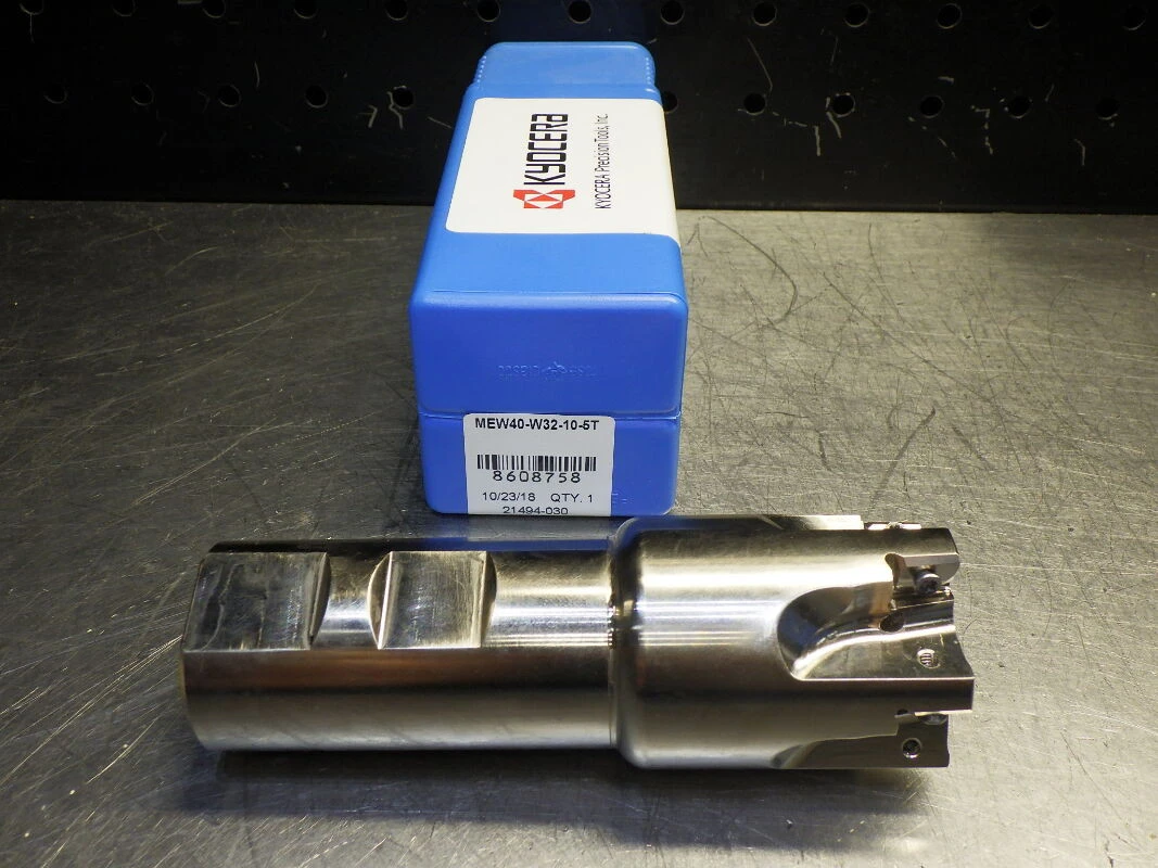 Kyocera 40mm Coolant Thru 5 Flute Indexable Endmill MEW40-W32-10-5T (LOC3567)