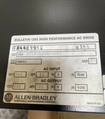 USED Allen-Bradley 1392-B050-RG-MC-A-F1