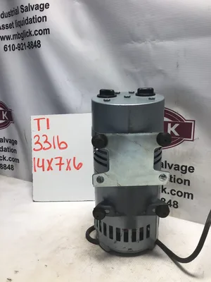 GAST vacuum pump model number 0523-5190-G582dx date code 0600