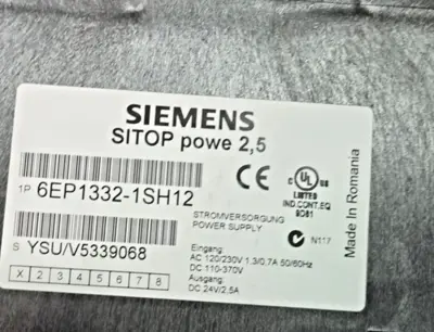 SIEMENS 6EP1332-1SH12 6EP13321SH12 POWER SUPPLY SITOP PS LINE STABILIZED