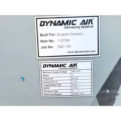 Used 2.5 Ton Dynamic Air BulkBuster Bulk Bag Unloader w/ Conveying Transporter