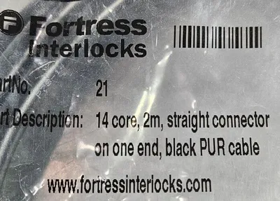 FORTRESS INTERLOCKS 21 14-Core 2m Straight Connector Cable Loc5E-25