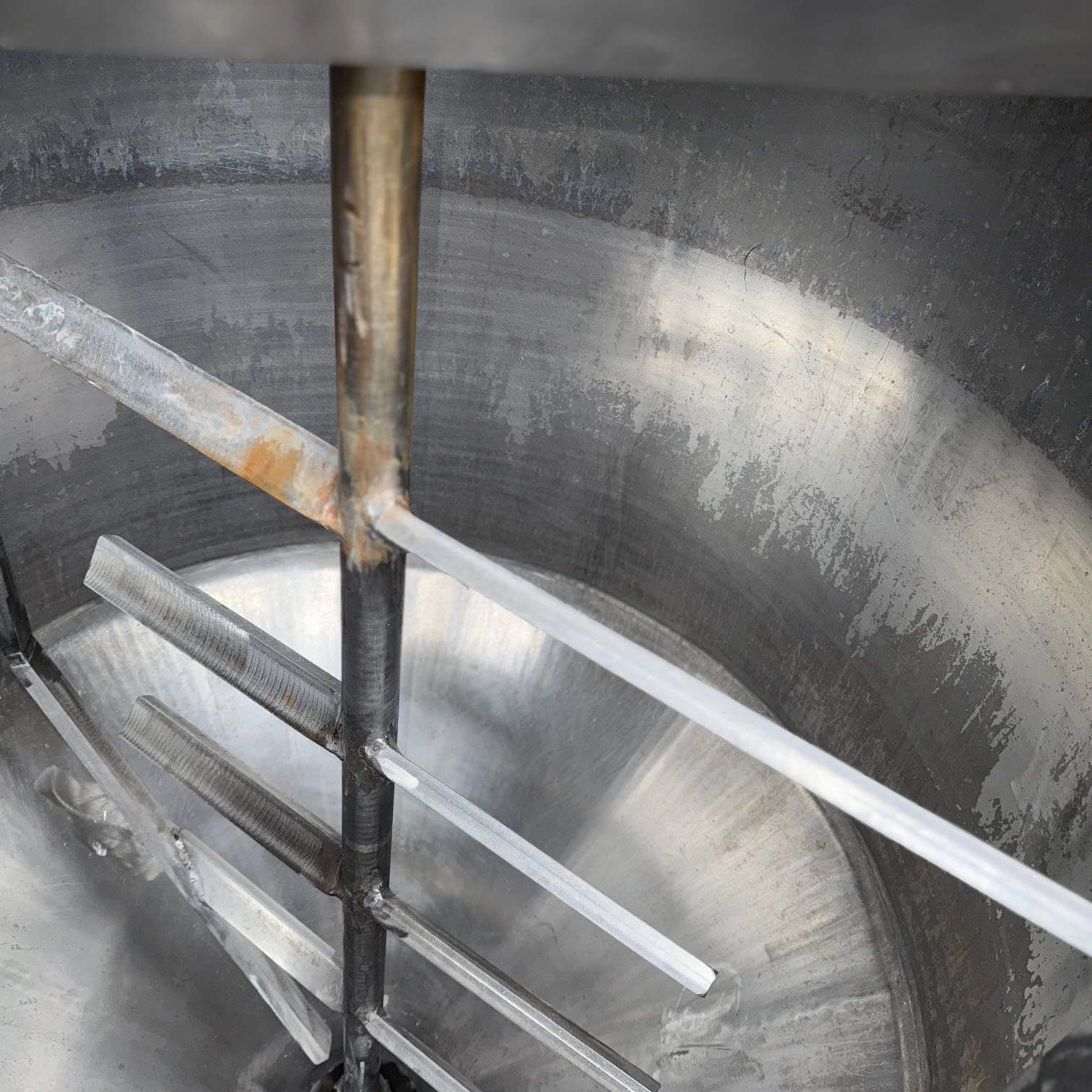600L S/S JKTD vertical Anchor paddle mixer