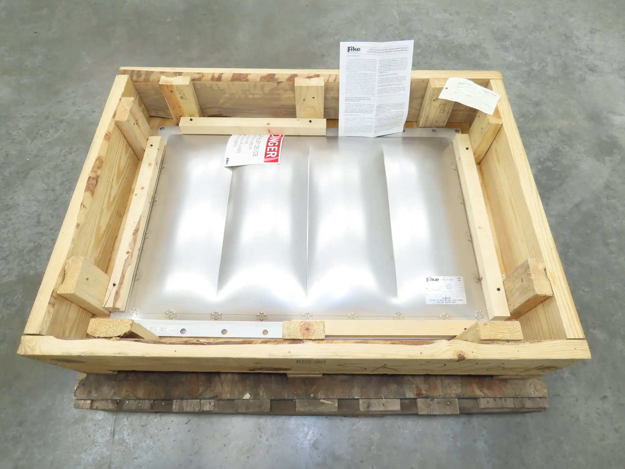 Fike VMAX 24x36" Rupture Panel Explosion Vent 1.5 PSI Burst Pressure Lot of 2