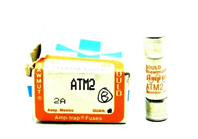 8 NEW GOULD SHAWMUT ATM2 FUSES 2AMP 600 VAC