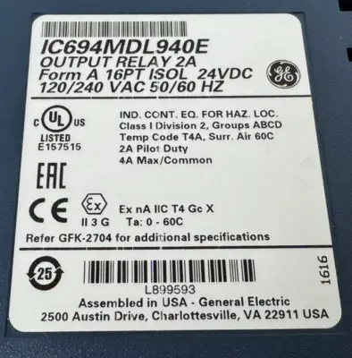 NEW GE FANUC IC694MDL940