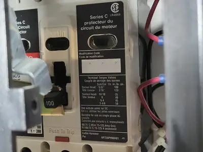 30hp, 600V, 100A, FVNR Starter, Size 3