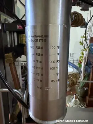 MRX Supercritical CO2 Extraction System, Model XTR 20L – 2000 PSI, 20L Vessel, w/ Chiller (Used, 2017)
