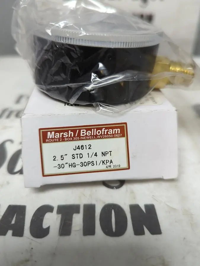 New | in-Stock MARSH J4612 Universal Pressure Meters Ohio US | Surplus Asset Holdings #1245441