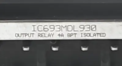 GE Fanuc IC693MDL930D Output Relay Module (BIN4.4.5)
