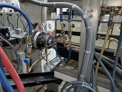 KRAUSS-MAFFEI KME 60 SX      Krauss Maffei Used KME 60 SX Profile Extrusion Line –  2015