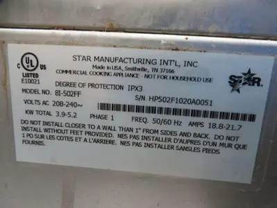 USED STARMAX 8I 502FF