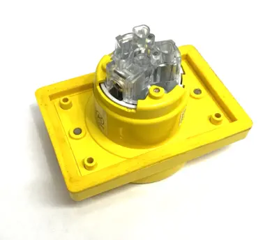 USED HUBBELL|KELLEMS WATERTIGHT DEVICE TWIST-LOCK® RECEPTACLE WITH LIFT COVER