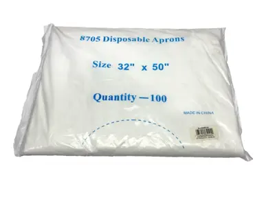 NEW PROGUARD DISPOSABLE APRONS 32" X 50" PACKAGE OF 100