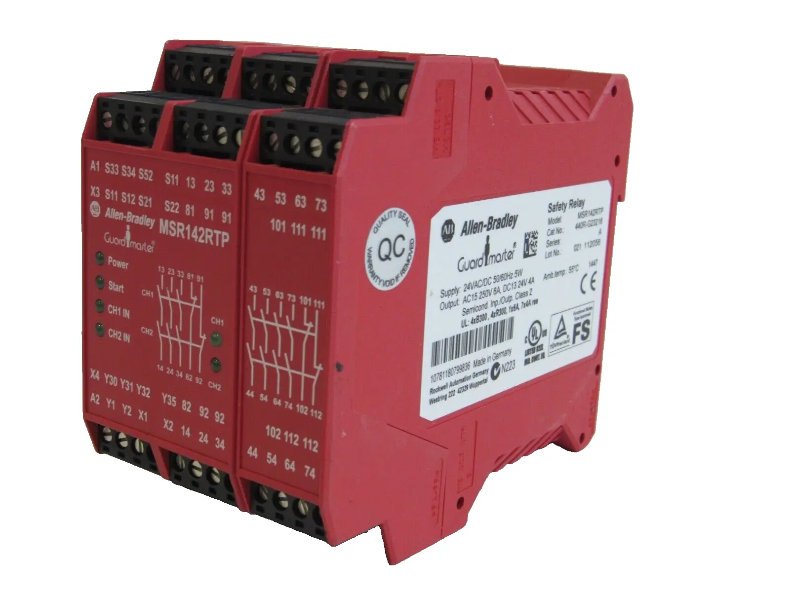 ALLEN BRADLEY MSR142RTP SAFETY RELAY 440R-G23216 NEW, SURPLUS