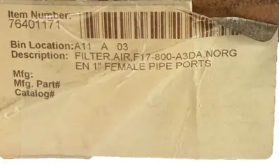 NEW NORGREN F17-800-A3DA PNEUMATIC FILTER F17800A3DA