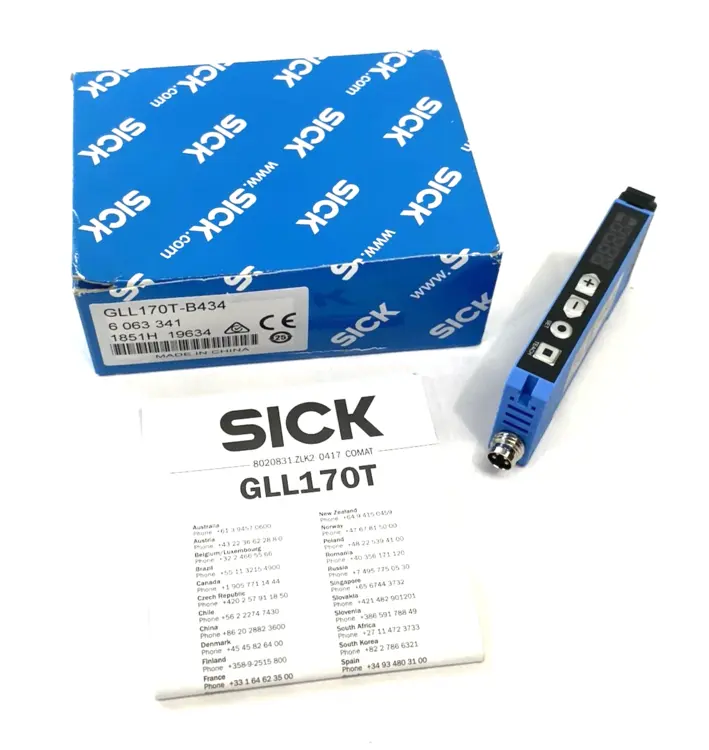 New | in-Stock SICK Fiber Optic Amplifier, M8 4-Pin Connection, 6063341 PLC Processors Michigan US | Maverick Industrial Sales #1460535