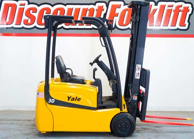 Used 2008 YALE ERP030VTN 3-Wheel Sit down Electric Counterbalance Forklifts Colorado US | Discount Forklift #1399028