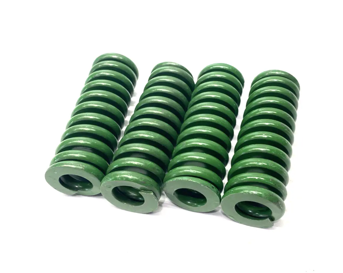 9595K84 | Green Chrome Die Spring 1-1/4" Hole Dia. x 3-1/2" Length LOT OF 4 - New Other