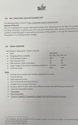 2018 SAT S.p.a. Vertical Powder Coating Line Powder Coating Lines | H.E. Phipps Co. Inc. (12)