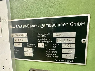 2008 PEDDINGHAUS 1000-1000A Saws, Band, Horizontal | Great American Equipment Company (12)