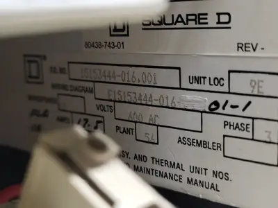 USED SQUARE D MODEL 6