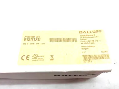 NEW BALLUFF PROFINET I/O MULTI-FREQUENCY PROCESSOR