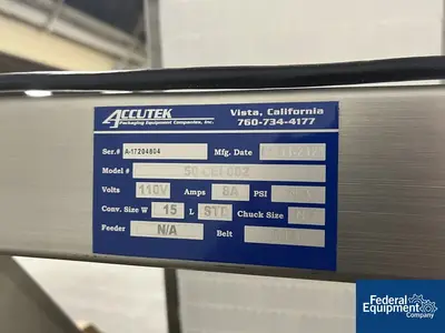 USED Accutek Accutek Filling Line, Model AVF 10