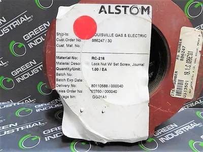 Alstom RC-216 Journal Lock Nut with Set Screw 3-9/16" I.D. 1-3/4" Width New