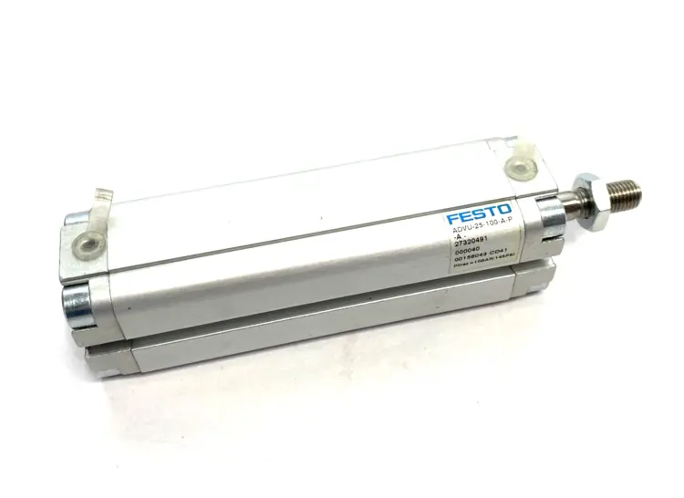 Used FESTO COMPACT DOUBLE-ACTING PNEUMATIC CYLINDER 156043 Pneumatic Cylinders Michigan US | Maverick Industrial Sales #1090103
