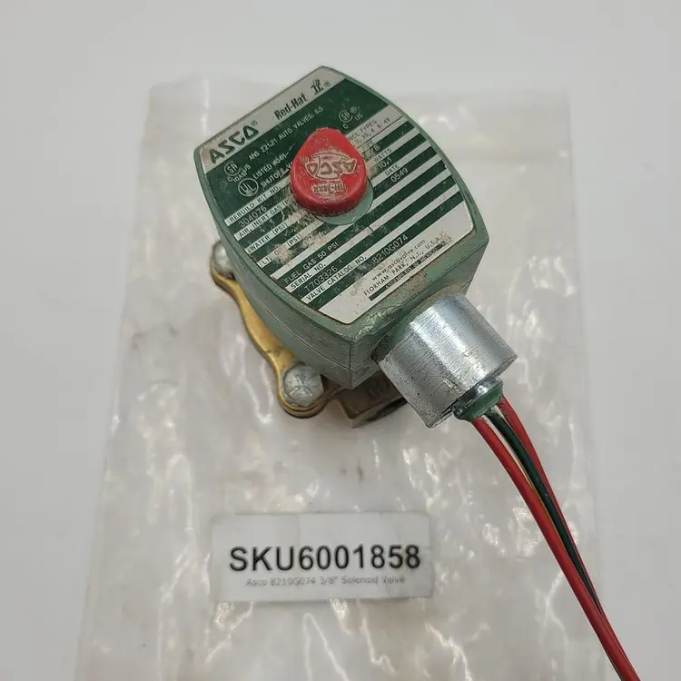 Used ASCO ASCO 8210G074 / 6001858 3/8" SOLENOID VALVE Solenoid Valves | ND Industrial Surplus #1219574