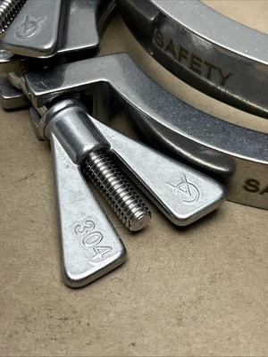(2) Tri Clamps 5” NNB Fast Shipping + Warranty