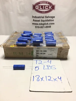 BMI 601D 500uF 75VDC Axial Electrolytic Capacitor +105°C (1 Lot all)