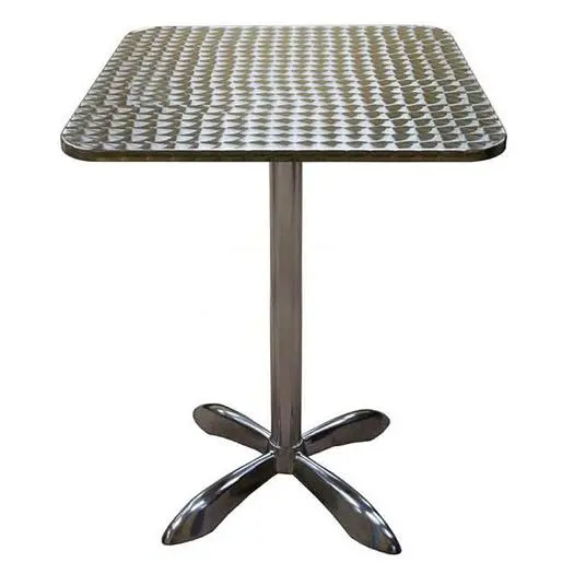 27 1/2" SQUARE OUTDOOR ALUMINUM TABLE - REGULAR HEIGHT