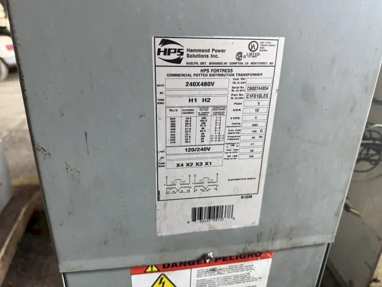 Used HAMMOND POWER SOLUTIONS _UNKNOWN_ Transformers Ohio US | Yoder Brothers machinery #270770