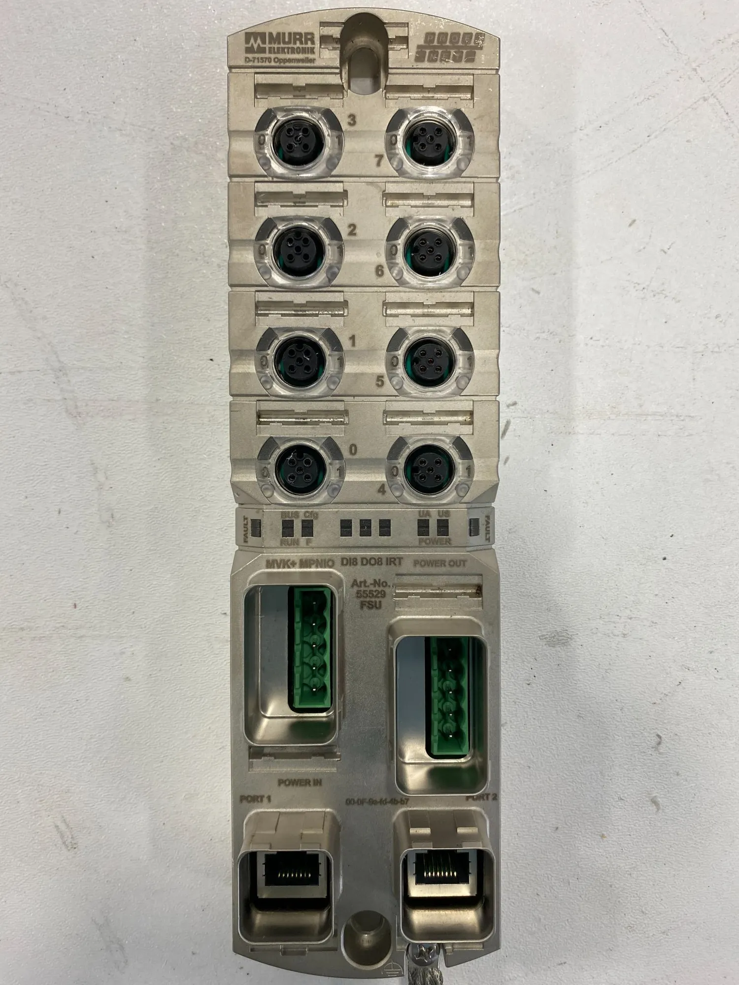 USED MURR ELEKTRONIK MVK+MPNIO DI8 DO8 IRT