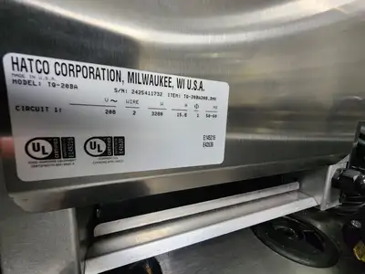 Used Hatco Used Hatco TQ-20BA Conveyor Bagel and Bun Toaster Toasts on One Side Only 208V Restaurant Small Appliances Illinois US | Falcon Restaurant Supply #1376857