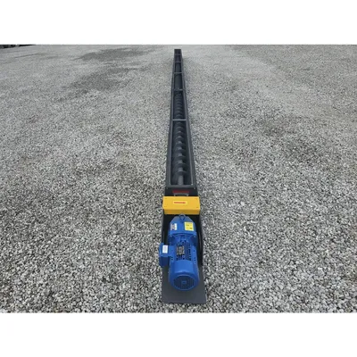 New 6" X 30 ft Miteck Carbon Steel Industrial Screw Auger Conveyor