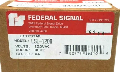 NEW SEALED FEDERAL SIGNAL LSL-120B LITESTAK LSL120B