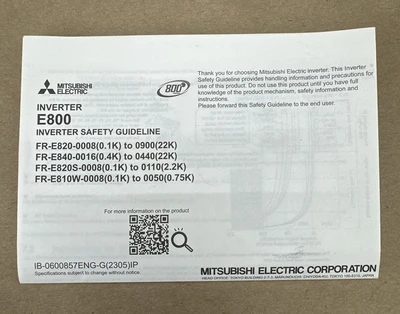 NEW Mitsubishi Electric FR-E820-0030-5-6