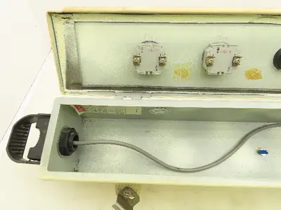 Hoffman F-44T24HC Hinged Cover Wiring Trough Electrical Box Gutter 24x4x4"