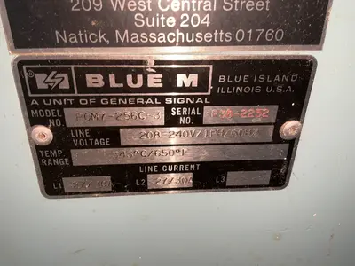 Used BLUE M P0M7256C3 Heat Treating Units Ohio US | HGR 24 #1343669