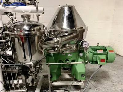Westfalia CSC 20-06-476 hydro-hermetic clarifier skid.