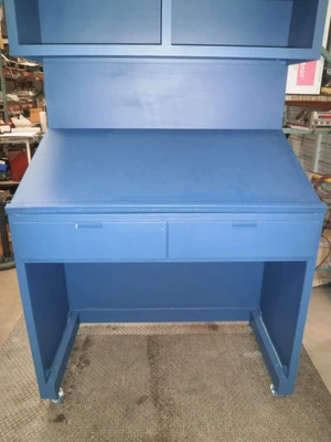 Custom BLUE Design Storage-Workbench 47 1/2" x 26" X 95 "