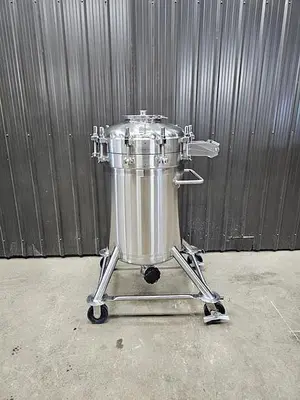 Used Feldmeier 60 Gallon Tank (Vessel), 316L Stainless Steel, Full Vacuum