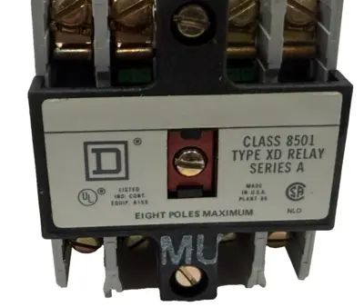 NEW SQUARE D 8501XD060 DC CONTROL RELAY SER. A 8501XD060