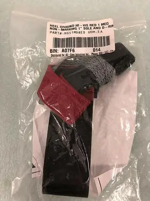 3M HEEL GROUND HI-VIS RED 1 MEG NON MARKING 1'' HGS1MDRED