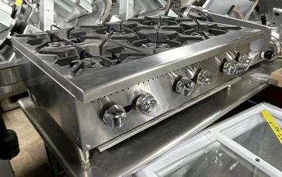 72-0182 Atosa ATHP-36-6 36” Gas Countertop Range