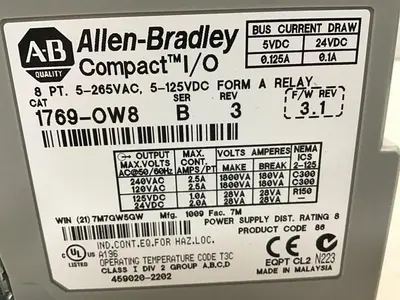 USED ALLEN BRADLEY 1769-OW8 SER B